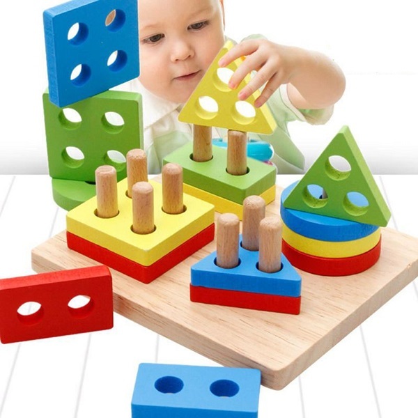 Wooden Shape Sorter Educational Toys