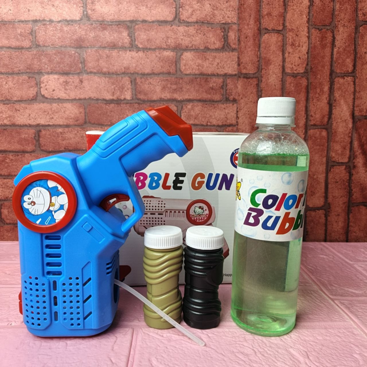 Automatic Bubble Gun  Free 4 Bettery +Free 500Ml +140ML ১ টি  রিফিল